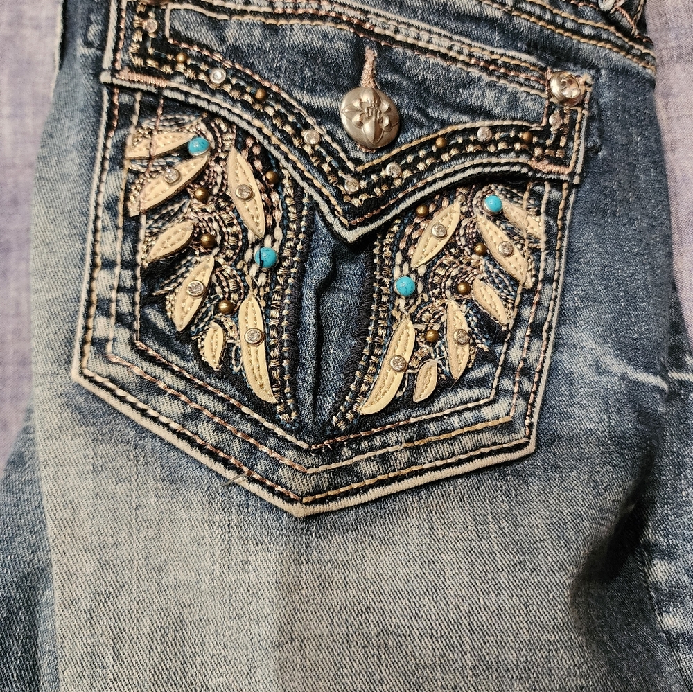 2 pairs of Miss Me Skinny Jeans sz 28